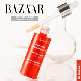 Dr Sebagh Supreme Maintenance Youth Serum - (2 fl. oz.) | Award Winning Anti Aging Serum with Resveratrol | Hydrating & Enhanced with Collagen & Antioxidants | Rejuvenates Dark Spots on Face & Neck