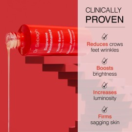 Dr Sebagh Supreme Maintenance Youth Serum - (2 fl. oz.) | Award Winning Anti Aging Serum with Resveratrol | Hydrating & Enhanced with Collagen & Antioxidants | Rejuvenates Dark Spots on Face & Neck