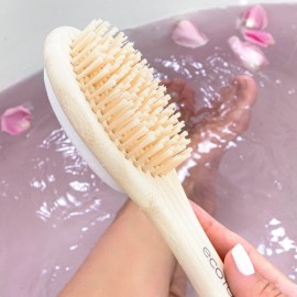EcoTools Foot Brush + Pumice, Foot Scrubber Brush for Cleansing & Dead Skin Removal, Reveal Smooth, Soft Feet, Foot Brush for Shower & Bath, Eco-Friendly, Cruelty-Free Bristles, 4 Count EcoTools Foot Brush + Pumice, Foot Scrubber Brush for Cleansing & Dead Skin Removal, Reveal Smooth, Soft Feet, Foot Brush for Shower & Bath, Eco-Friendly, Cruelty-Free Bristles, 4 Count