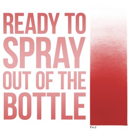 Custom Body Art 8-Ounce Red Temporary Airbrush Tattoo Body Art Paint Alcohol Based