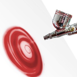 Custom Body Art 8-Ounce Red Temporary Airbrush Tattoo Body Art Paint Alcohol Based