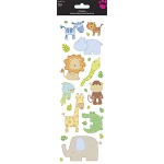 Sandylion SB4X12FO Jungle Animals Foam Sticker 4\'\'X12\'\'