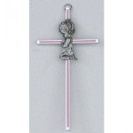 6 GIRL CROSS PINK Great new Baby Infant Christening Baptism Shower gift