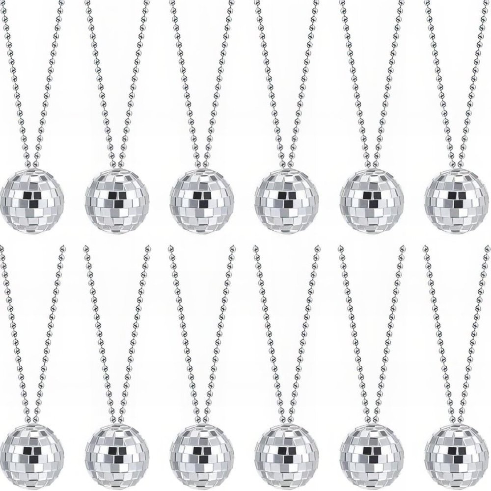 Rhode Island Novelty 2 Disco Ball Necklace