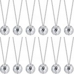 Rhode Island Novelty 2 Disco Ball Necklace