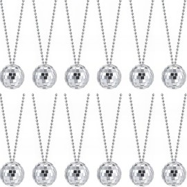 Rhode Island Novelty 2 Disco Ball Necklace