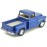KiNSMART 1955 Chevrolet Stepside Pickup Truck 5 Inch 1:32 Scale Die Cast Metal Little Blue Truck
