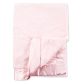 Little Me Baby-Girls Newborn Plush Stroller Blanket, Light Pink, One Size