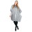 Betty Dain Jumbo Shampoo Cape, 45 W x 54 L, Waterproof and Stain-resistant Vinyl, Soft Nylon Neckband, Touch-and-close Fastener, Machine Washable, Silver