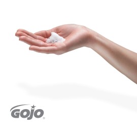 GOJO Premium Foam Antibacterial Handwash, Fresh Fruit Scent, 7.5 fl oz Hand Soap Pump Bottle (Pack of 6) - 5710-06, Translucent apricot