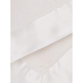 Little Giraffe Baby Blanket - Luxe Soft Blanket with Satin Trim - Baby Stroller Blanket - Newborn Baby Essentials & Baby Gifts - 17 x 17 - Cream