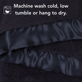 Little Giraffe Chenille Blanket Midnight