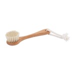 Redecker Goat Hair/Natural Pig Bristle Face Brush with Oiled Beechwood Handle, 5-3/4-Inches