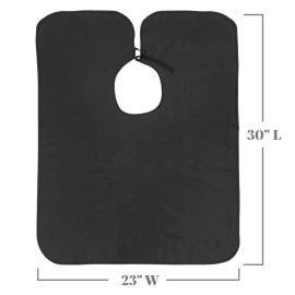 Betty Dain Nylon Shortie Makeup Cape - Professional Comb Out, Blow Out, Hair and Beard Styling Cape - Water Resistant, Lightweight Nylon Bib Keeps Clothes Clean and Hands Free Betty Dain Nylon Shortie Makeup Cape - Professional Comb Out, Blow Out, Hair and Beard Styling Cape - Water Resistant, Lightweight Nylon Bib Keeps Clothes Clean and Hands Free