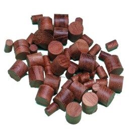 SeaTeak 1/2 Lx1/2 W 20-Pack Wooden Boat Plugs, 100% Solid Teak Wood, Hand Sanded and Finished, Tapered