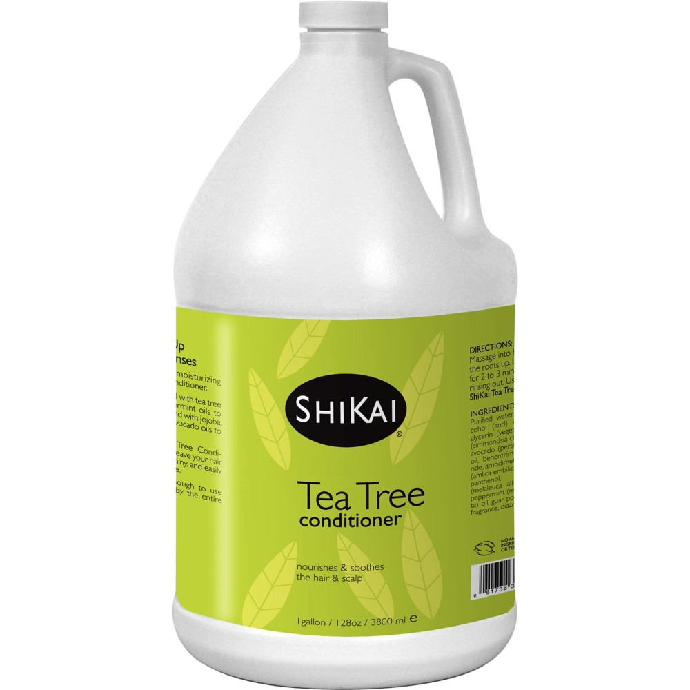 ShiKai - Natural Tea Tree Oil Conditioner, Made with Essential Oils of Peppermint & Tea Tree to Refresh & Stimulate Hair & Scalp, Soap-Free Alternative (1 Gallon) ShiKai - Natural Tea Tree Oil Conditioner, Made with Essential Oils of Peppermint & Tea Tree to Refresh & Stimulate Hair & Scalp, Soap-Free Alternative (1 Gallon)