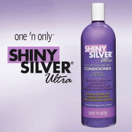 One \'n Only Shiny Silver Ultra Color-Enhancing Conditioner, 33.8 Fl. Oz - Restores Shiny Brightness to White, Grey, Bleached, Frosted, or Blonde-Tinted Hair One \'n Only Shiny Silver Ultra Color-Enhancing Conditioner, 33.8 Fl. Oz - Restores Shiny Brightness to White, Grey, Bleached, Frosted, or Blonde-Tinted Hair