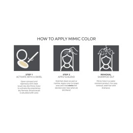 Mimic Color Root Touch Up Grey Hair Concealer Blonde Root Cover Up