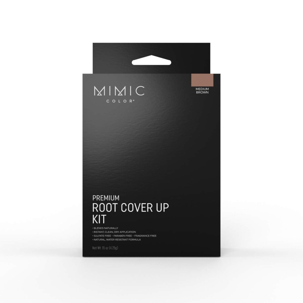 Mimic Color Root Touch Up Grey Hair Concealer Medium Brown Root Cover Up Mimic Color Root Touch Up Grey Hair Concealer Medium Brown Root Cover Up