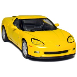KINSMART 2007 Corvette Z06 5inch 1:36 Scale 5 Inch Die Cast Metal Model American Muscle Toy Car. Pullback Action (-SetOf4)