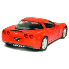 KINSMART 2007 Corvette Z06 5inch 1:36 Scale 5 Inch Die Cast Metal Model American Muscle Toy Car. Pullback Action (-SetOf4)