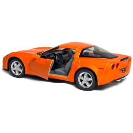 KINSMART 2007 Corvette Z06 5inch 1:36 Scale 5 Inch Die Cast Metal Model American Muscle Toy Car. Pullback Action (-SetOf4)