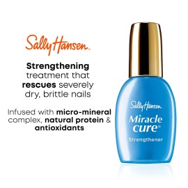 Sally Hansen Miracle Cure, Nail Strengthener, Infused with Micro-Mineral Complex, Natural Protein, and Antioxidants