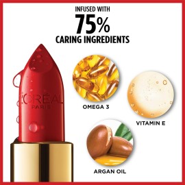 L\'Oreal Paris Colour Riche Original Creamy, Hydrating Satin Lipstick with Argan Oil and Vitamin E, Tickled Pink , 1 Count