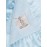 Little Giraffe Baby Blanket - Luxe Soft Blanket with Satin Trim - Baby Stroller Blanket - Newborn Baby Essentials & Baby Gifts - 17 x 17 - Blue