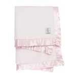 Little Giraffe Baby Blanket - Luxe Soft Blanket with Satin Trim - Baby Stroller Blanket - Newborn Baby Essentials & Baby Gifts - 29x35 - Pink
