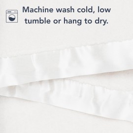 Little Giraffe Baby Blanket - Luxe Soft Blanket with Satin Trim - Baby Stroller Blanket - Newborn Baby Essentials & Baby Gifts - 29x35 - Cream