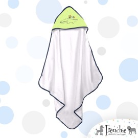 Frenchie Mini Couture, Hooded Bath Towels for Babies, 80% Cotton/20% Polyester, Wild Animal Design Baby Bath Towel Set, Boy, Pack of 3