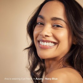 Mineral Fusion Eye Pencil, Navy Blue Eyeliner with Soothing Chamomile, Meadowfoam & Vitamin E, Velvety Smooth, Hypoallergenic Eye Makeup to Line & Define, Long-Lasting Eyeliner Pencil, Azure, 0.04 Oz