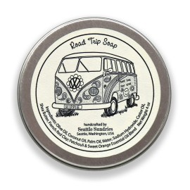 Seattle Sundries Patchouli Soap Bar for Women & Men - 1 (4oz) Handmade Bar Soap in a Retro Gift Tin - Boho Aesthetic Stocking Stuffer Idea