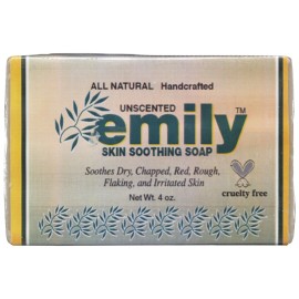 EMILY Soap Bar Natural Unscented Skin Soothing, 4 OZ