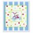 The Kids Room by Stupell Tricycle with Polka Dots and Blue Stripes Rectangle Wall Plaque