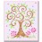 The Kids Room by Stupell Swirl Tree on Pink with Polka Dots Rectangle Wall Plaque