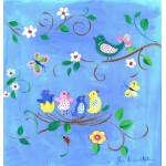 The Kids Room by Stupell Birds in The Nest Square Wall Plaque