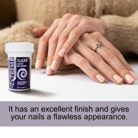 Backscratchers Extreme Acrylic Dip Powder - Long Lasting Quick Dry Nail Color - Professional Salon Quality Manicure - Clear, 1 Ounce