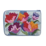 Cosmetic Purse - Watercolor Poppy - Needlepoint Kit