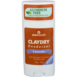 Zion Health Adama Minerals Clay Deodorant Lavender - 2.5 oz