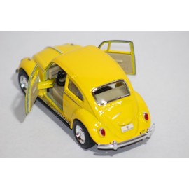 KiNSMART 1967 Volkswagen Classic Beetle Diecast Car (Yellow, 1:32 Scale, 3+)