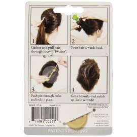 Mia French Twister Up-do Hair Styling Tool French Twist Bun Maker for Hair Stylists, Women, Brides, Dress Up, Short and/or Thin Hair - Small Size, Blonde Color Mia French Twister Up-do Hair Styling Tool French Twist Bun Maker for Hair Stylists, Women, Brides, Dress Up, Short and/or Thin Hair - Small Size, Blonde Color