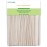 Clean + Easy Large Wooden Wax Stick Applicator - Waxing Sticks for Hair Removal on Body, Legs, Arms, Chest & Back - Disposable Spatula for Salon & At-Home Use, 100 Count