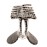 France Luxe Jumbo Couture Claw Clip - Opera Silver
