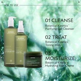 Aveda Botanical Kinetics Purifying Creme Cleanser | Daily Facial Cleanser for Normal to Dry Skin, 5.0 Fl Oz