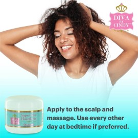 DIVA BY CINDY Super Gro Hair Dress - Hair Treatment for Hair Growth for Fuller Thicker hair - Great for Thinning Hair- Dry Itchy Flaky Scalp DIVA BY CINDY Super Gro Hair Dress - Hair Treatment for Hair Growth for Fuller Thicker hair - Great for Thinning Hair- Dry Itchy Flaky Scalp