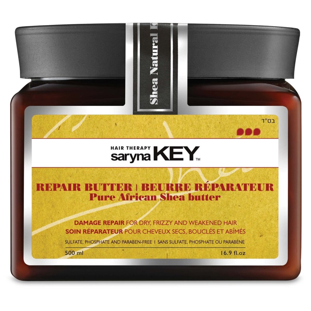 Saryna Key Damage Repair Treatment Butter Mask - African Shea Butter for Dry Hair Treatment - Rejuvenating Butter Moisturizer with Natural Keratin and Vitamins A, E, F (500ml/16.9oz) Saryna Key Damage Repair Treatment Butter Mask - African Shea Butter for Dry Hair Treatment - Rejuvenating Butter Moisturizer with Natural Keratin and Vitamins A, E, F (500ml/16.9oz)