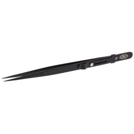 Allegro Diamond Tweezers, Stainless Steel, Black, Fine Point Locking, 6-1/2 Inches | TWZ-173.72