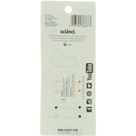 Scunci No-Slip Grip Mini Octopus Jaw Clips 6 Count (Pack of 2)